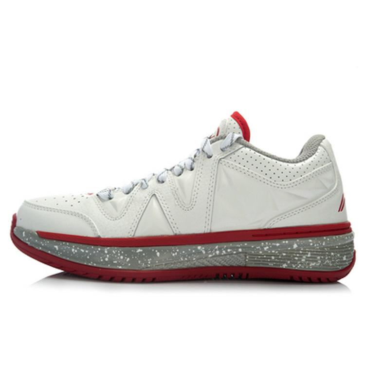 

New LiNing WOW 2 2 305 Non slip Lightweight Low Top Basketball Shoes Unisex White Red ABAJ007-6 41.5