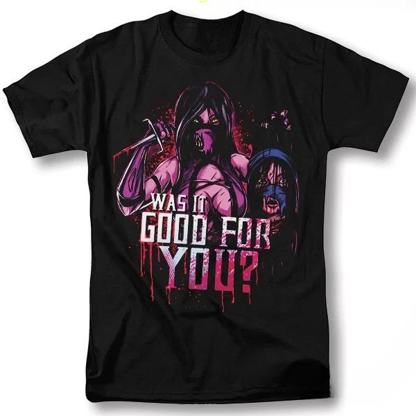 Mortal Kombat Shirt Was It Good for You Mileena Vintage Graphic Design TShirt S