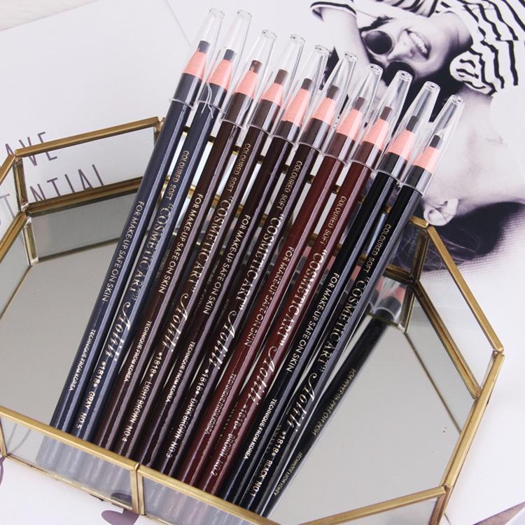 Waterproof & Sweatproof Pull-String Eyebrow Pencil: Colorfast, Smooth, & Natural for Clear, Wild Brows.