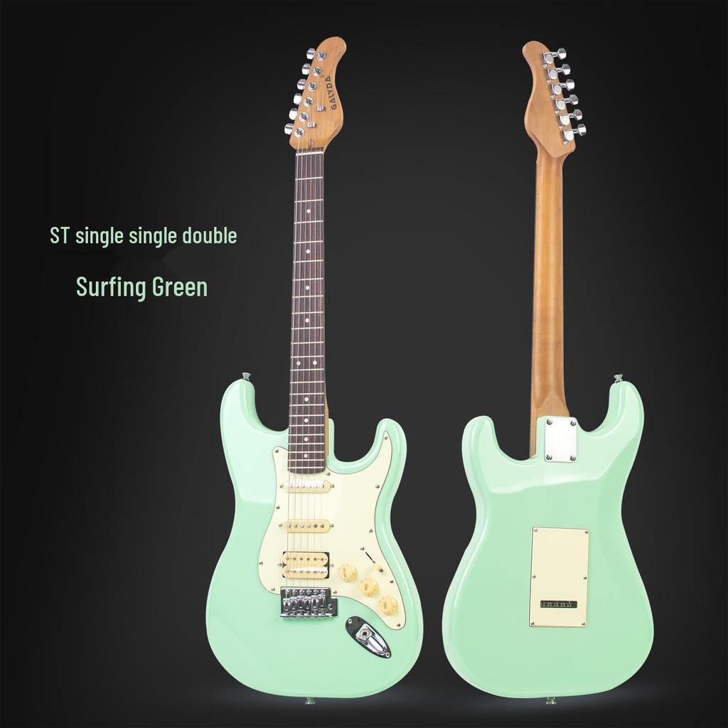 Entry-Level Rock Electric Guitar with Solid Wood & Carbonized Neck