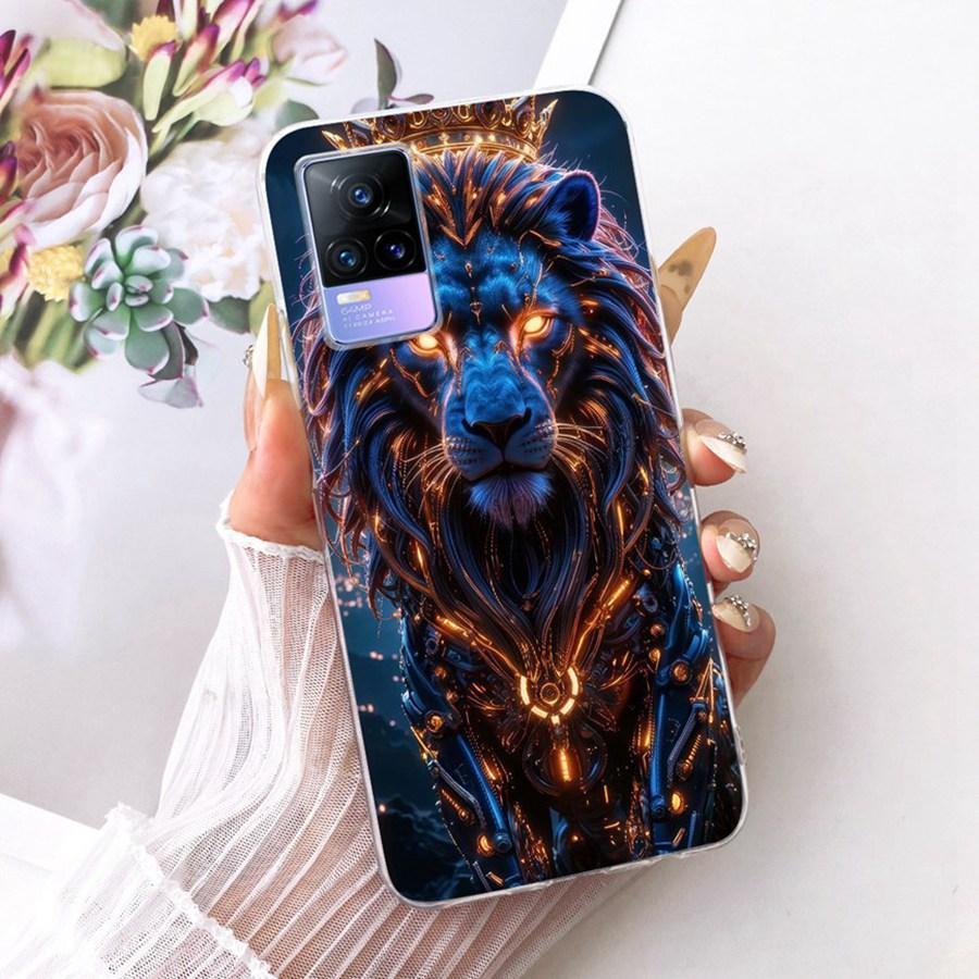 For Vivo V21E V 21 E V2061 V2055 Case Soft Silicone TPU Protective Butterfly Phone Case For VivoY73 2021 V21 E 4G 5G Cover Coque