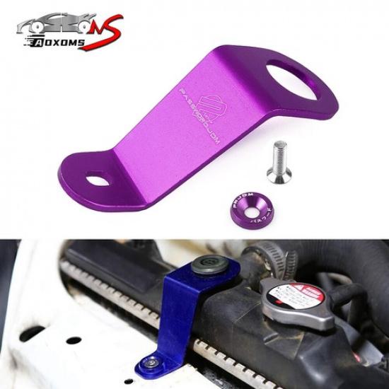 Фиолетовый JDM Алюминиевый кронштейн крепления радиатора, комплект для Honda Civic 92-95