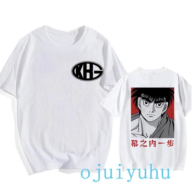 Hajime No Ippo Hip Hop EU Size TShirt Anime Harajuku Tee Tops Men Women Makunouchi Takamura T-Shirt KGB Y2k Manga Tshirt Clothes