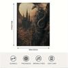 Extra Large 60x80 Inch Gothic Castle Dragon Moonlight Blanket - Super Soft  Cotton All-Season Throw for Sofa, Camping & Home