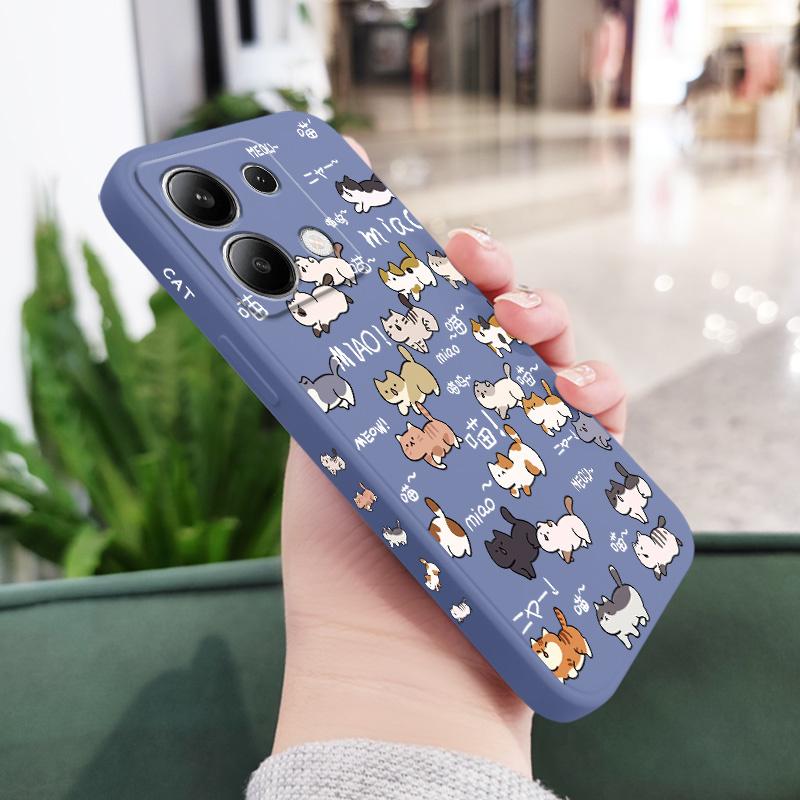 Running Cats Phone Case For Samsung Galaxy S25 S24 S23 S22 S21 S20 Ultra Plus FE S10 Note 20 ultra 10 9 Plus Cover