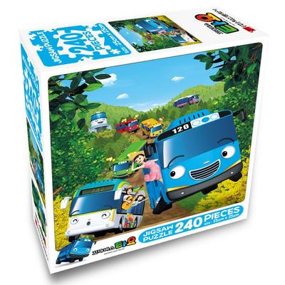 Tayo Little Bus Spring Picnic Jigsaw Puzzle, 240 Pieces, Mixed Colors Jigsaw Puzzle, Childrens Games, Educational Toys