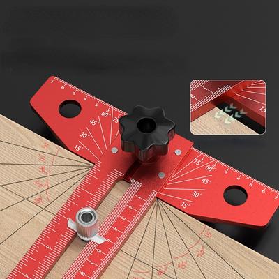 Export-type Line T-square Aluminum Alloy Multi-functional Woodworking Combination Can Move Angle Square Angle T-square