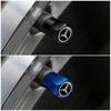 C200 E200 Nouveau 2025 Pour Mercedes Benz 4 Pièces Bouchons de Valve de Pneu de Voiture en Métal Couvercles de Poussière de Roue Accessoires Pour Mercedes Benz AMG W204 W203