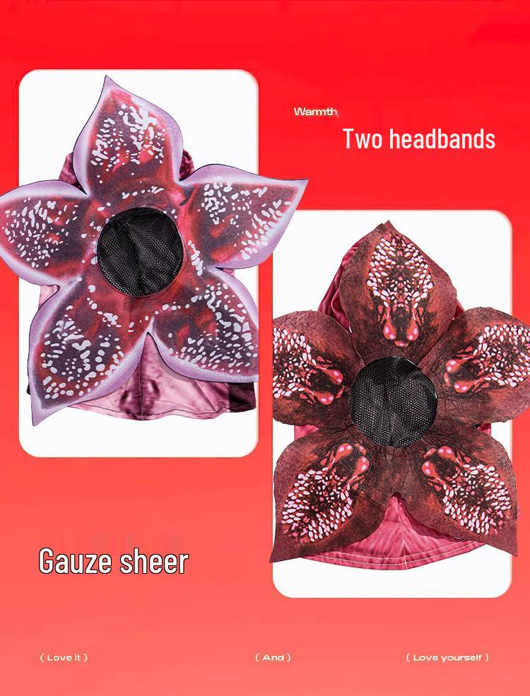 Zombie Party Man-Eating Flower Cosplay Costume - Knitted Halloween Jumpsuit
