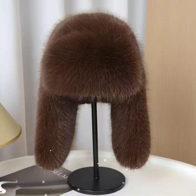 Unisex Warm Ushanka Hat, Faux Fox Fur, Windproof & Snowproof with Ear Protection for Autumn/Winter.