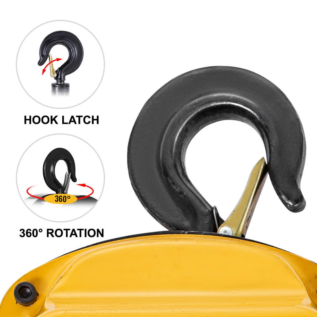 1/2T Chain Hoist Anti-Rust Manual Chain Block 10/20FT 3m/6m with Two Hooks for Lifting Pulling Dragging Construction