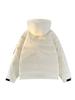 Unisex White 90% Duck Down Hooded Winter Jacket - Warm, Versatile, and Thickened for Youth Casual Wear