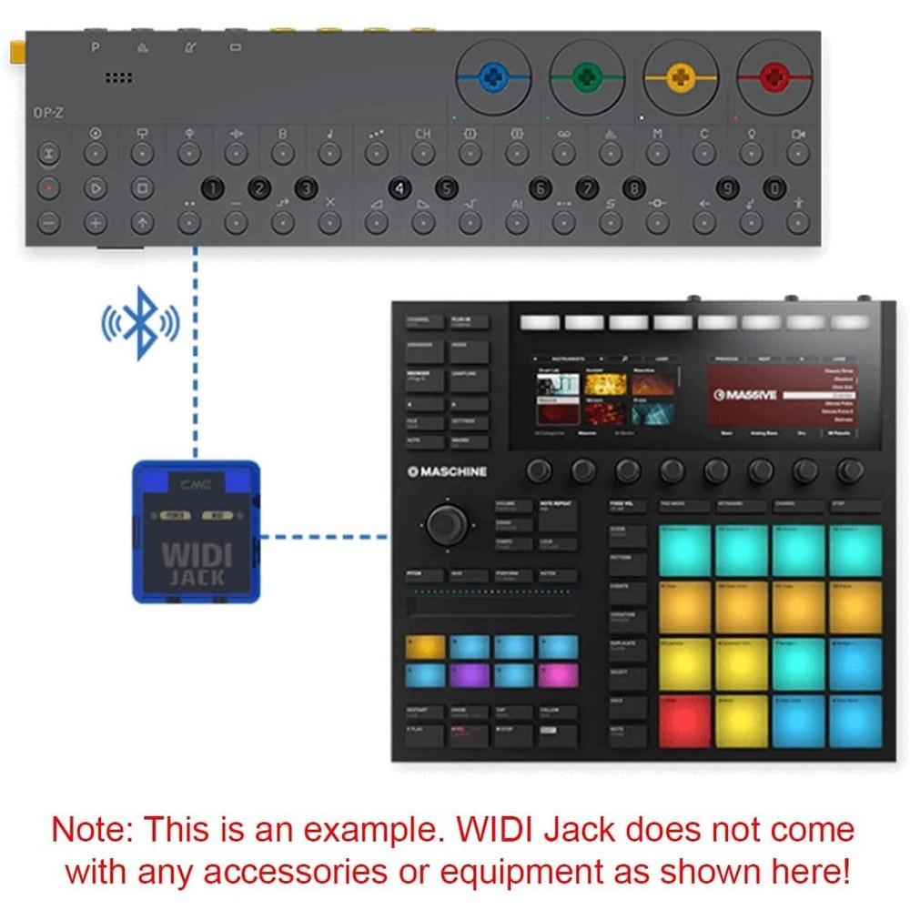 CME WIDI Jack Bluetooth MIDI Adapter DIN-5 Cable Set 5-Pin DIN MIDI Support Ultra-Low Latency 3ms