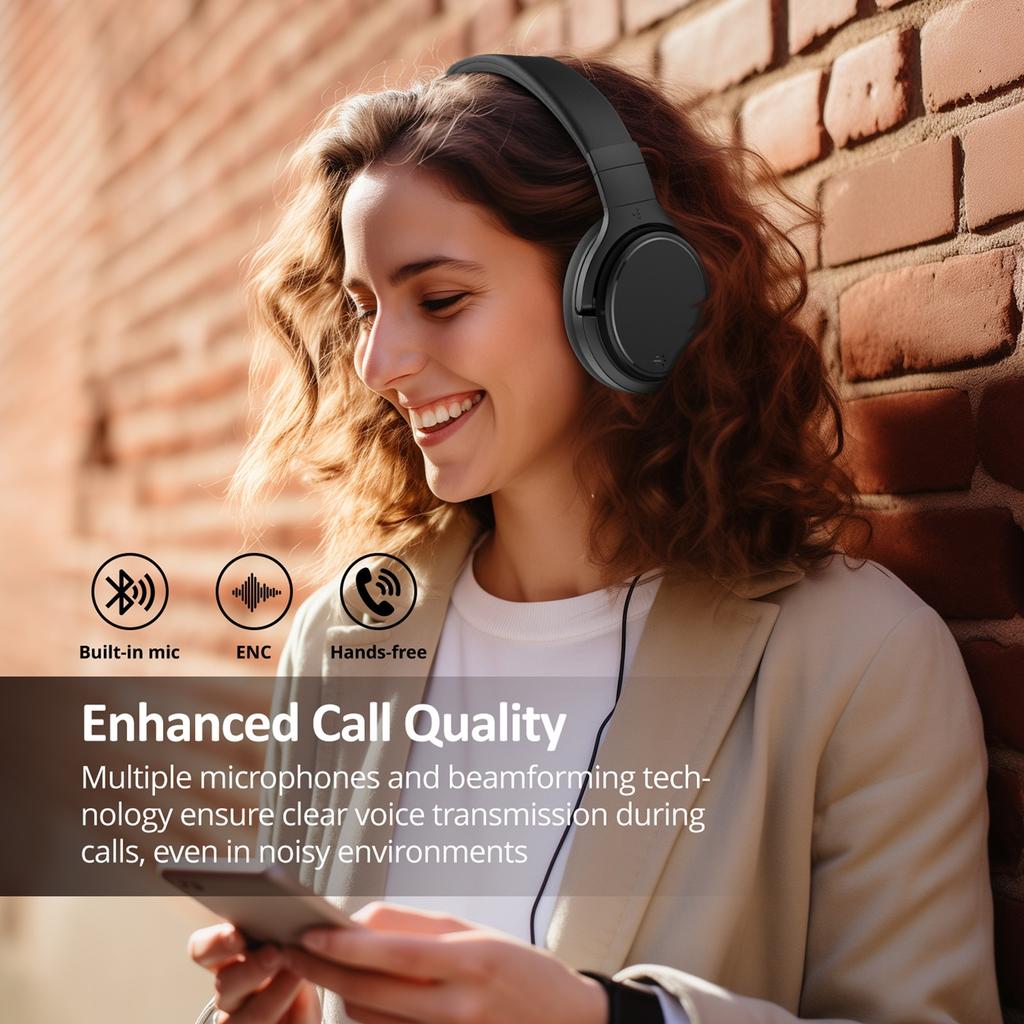 Custom M33 Over Ear Headphones Fast Shipping Noise Cancelling Stereo Sound for Travel Tablet PC LED Battery Indicator