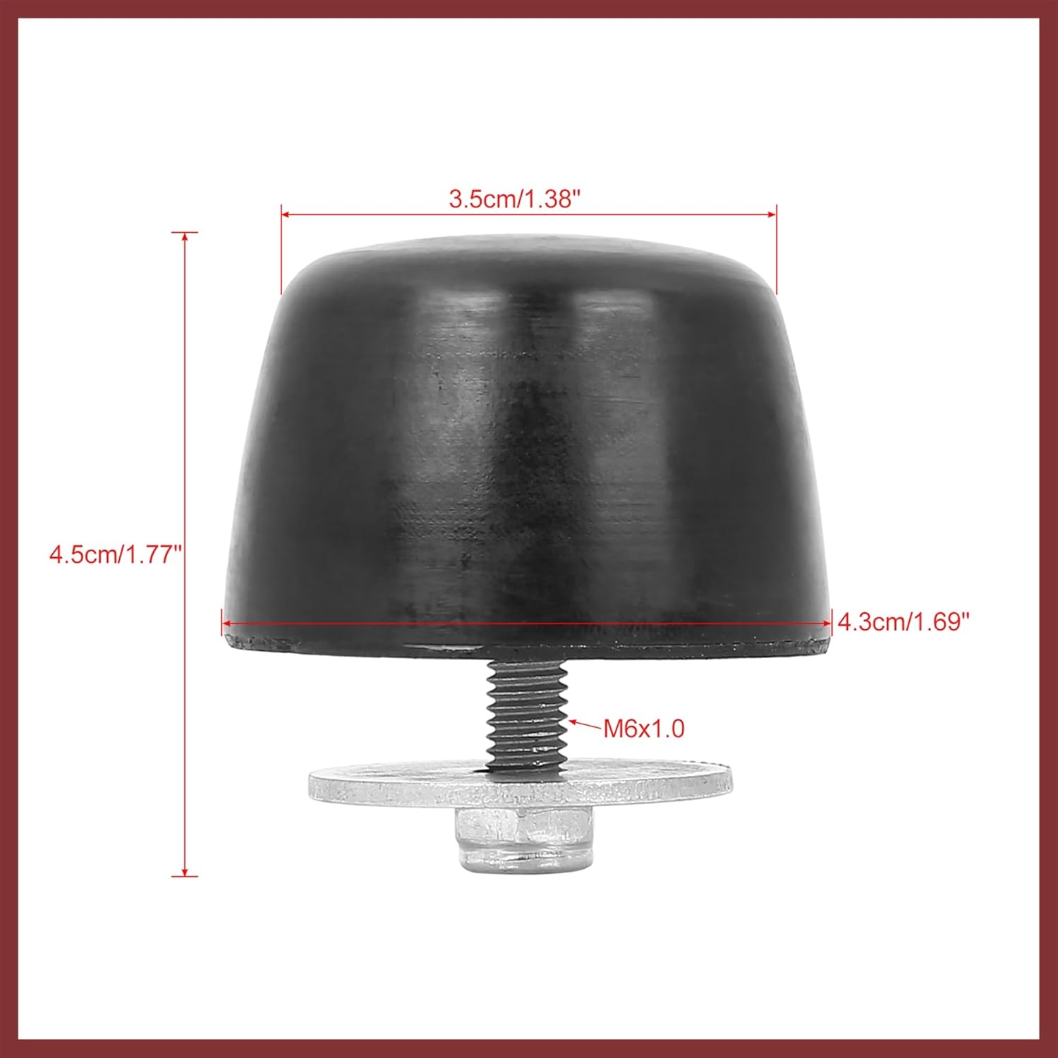 

2 Pcs Black Rubber Bumper Cushion Hood Bump Stop for Jeep Wrangler JK 2018 KJ71051BK Replace Parts