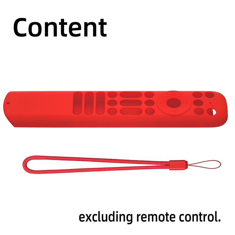 Silicone Cover with Lanyard for TCL RC813 FMB1/RC902V FMR1/RC923 Voice Remote Protective Case Shockproof Television Remote Cover
