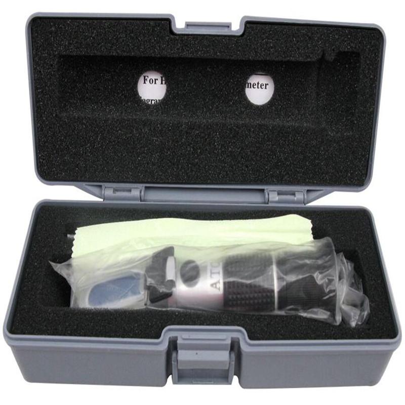 2 In 1 0-32%Brix & 0-28% Salinity Refractometer w/ATC 2 Scale Measure Sodium Chloride In Food Salt Fruits
