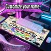 Kişiye Özel İsimli Dandy'nin Dünya Desenli Mouse Pad, Dizüstü Bilgisayar Masa Matı, Ev İçin Dekoratif Masa Matı Klavye Altlığı Hediye