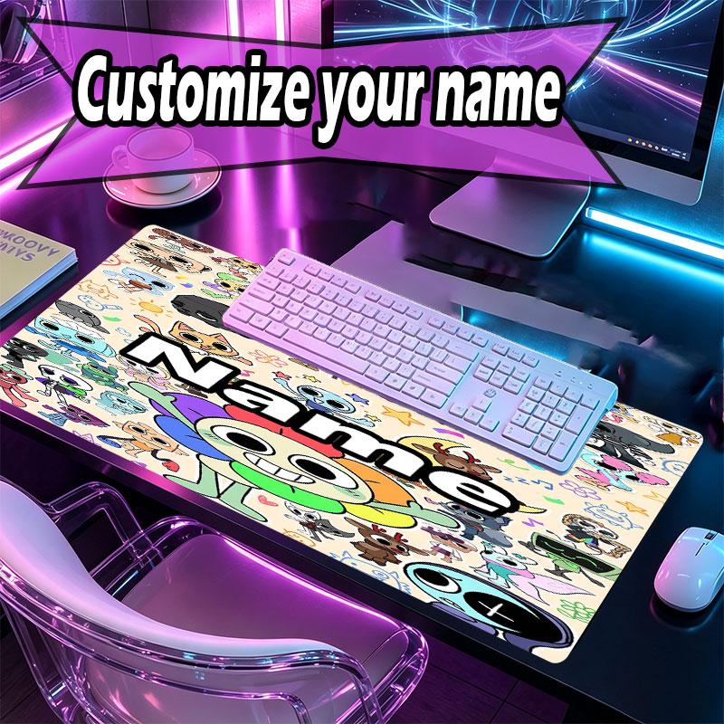 Kişiye Özel İsimli Dandy'nin Dünya Desenli Mouse Pad, Dizüstü Bilgisayar Masa Matı, Ev İçin Dekoratif Masa Matı Klavye Altlığı Hediye