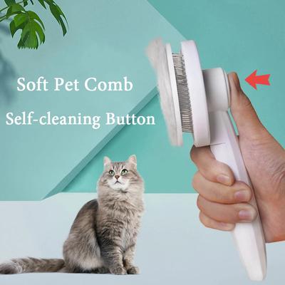 Cat Brush Pet Comb Hair Removes Dog Hair Comb For Cat Dog Grooming Hair Cleaner Cleaning Beauty Slicker Brush Pet Supplies