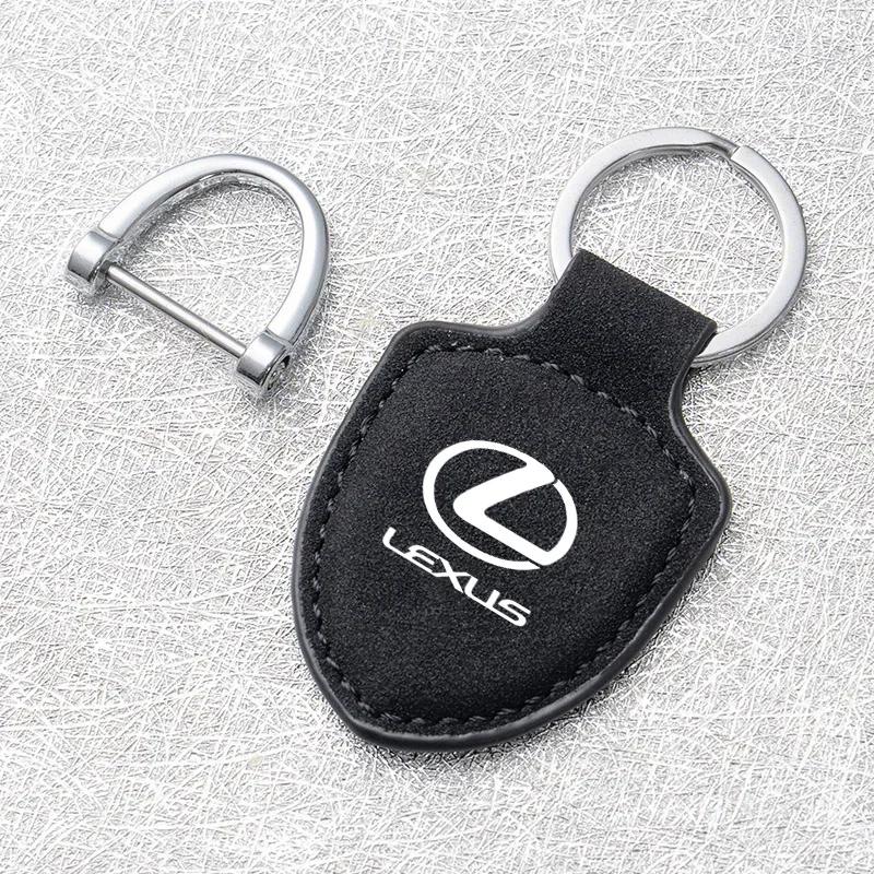 

Leather Car Keychain Keyring Key Anti-Loss Pendant for Lexus RX330 RX300 NX UX IS200T RX200T NX300 lS400 RX270 IS250 IS300 LX350 чёрный