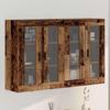 Wall Mounted Cabinets 2 Pcs Reclaimed Wood Look 69.5 X 34 X 90 Cm