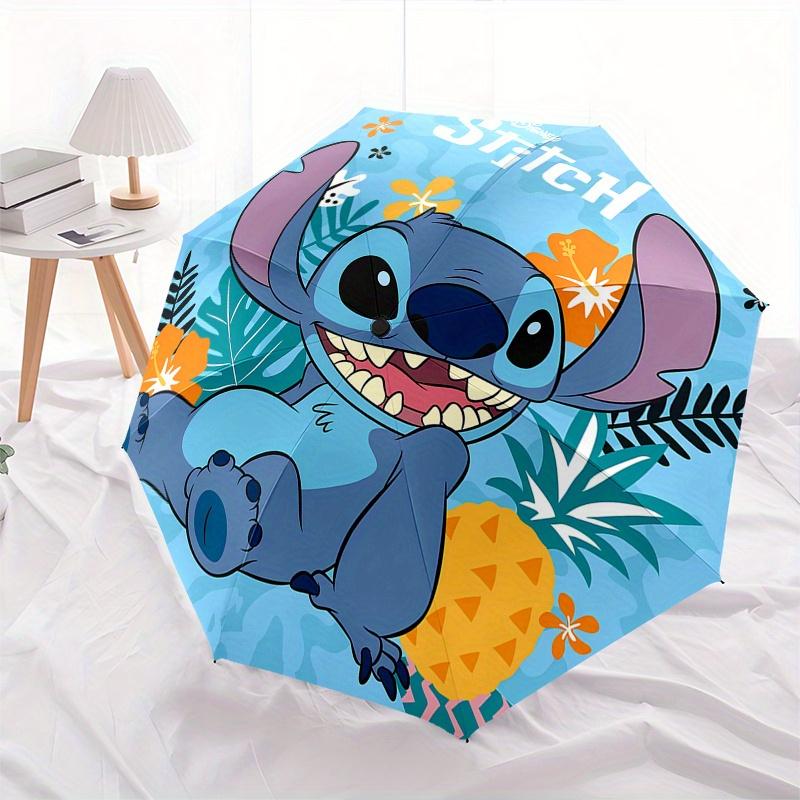 Stitch, Disney Themed Automatic opening and closing folding umbrella, 8-rib windproof, compact travel design, suitable for all occasion | Fa