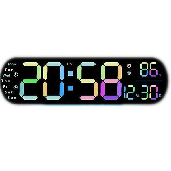 Multifunctional LED Wall Clock: Large Digital Display with Alarm & Timer for Living Room (Model 5502)