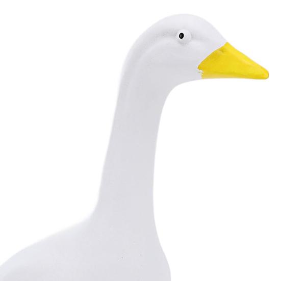 Goose Statue Resin Garden Sculpture Lifelike Details Decorative Porch Goose Figurine Multi-Purpose Ornament