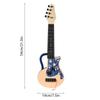 54 cm Ukulele mit Plektrum, Musiknoten-Design, Hand-Ukulele für Anfänger, Geschenk, Musik, kleine Gitarre, Nylonsaiten, Musikinstrument