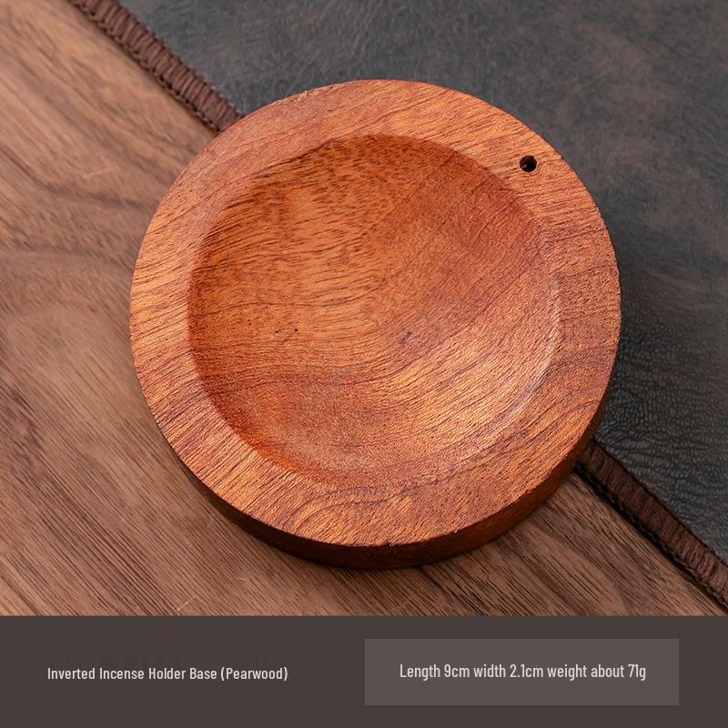 Zen Incense Ornament: Hanging Incense Burner with Creative Holder & Solid Wood Base for Home or Office Use