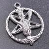 Silver Color Satan Charm Pentagram Star Moon Accessories Witch Celtic Knot No Fade DIY Stainless Steel Charms For Jewelry Making