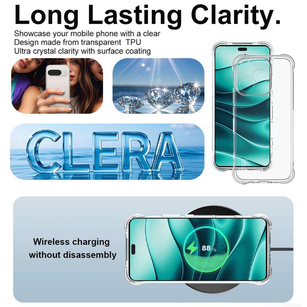 For Honor 400 Lite 5G Phone Case IMAK Shock-resistant Soft Case