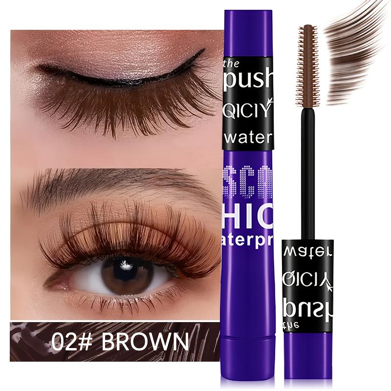 Two-Color Curling Volumizing Mascara, Natural Lengthening, Long-Lasting, Black & Brown. Anti-Fade, Anti-Clumping, Quick-Drying, Easy To Apply