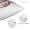 Asamimichaan Cute Asamimi Bread Square Pillow Case Cushion Cover Vintage Zipper Decorative Pillowcover For Sofa 45*45Cm