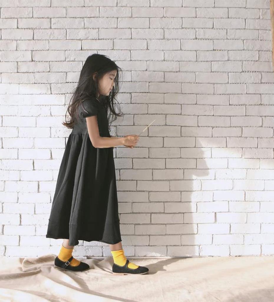 WUOWU Perfect for Memorial and Everyday and Winter Girls' Dress, Kids', Black, Services, Weddings, Funerals, Wear, Spring, Summer, Autumn,