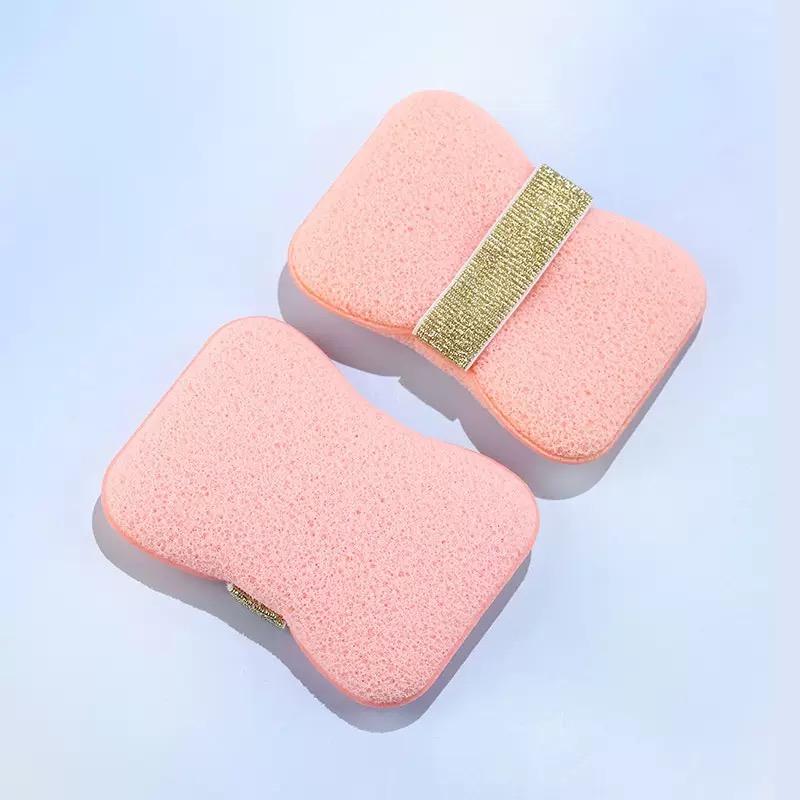 Bath soap sponge, deep cleansing bath tool exfoliating body bath sponge, with soap bag and wristband, unisex bath products