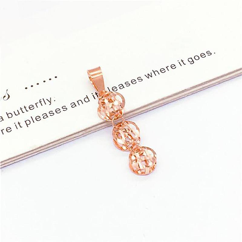 Exquisite Russian 585 Purple Gold Personalized Fringed Coin Pendant Fashionable Rose Gold-Plated Hollow Flower Pendant