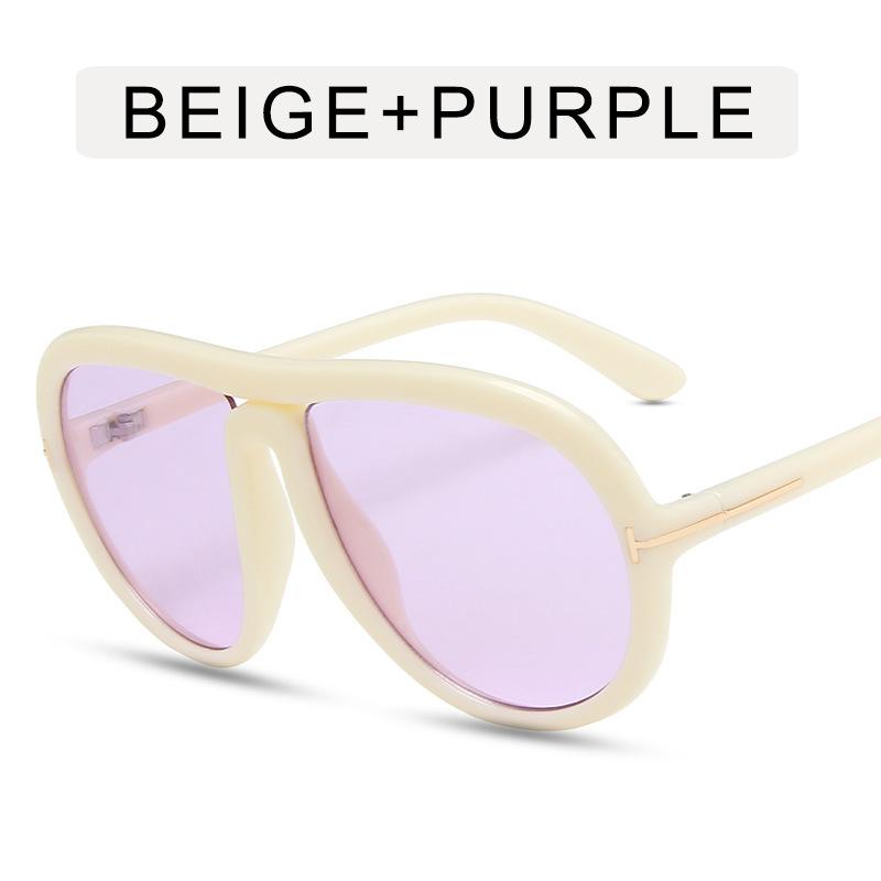 Óculos de Estilo de Moda Europeu Americano para Mulheres Armação Grande Vintage Óculos de Sol Elegantes Mulheres Ao Ar Livre Viagem Óculos de Sol Feminino