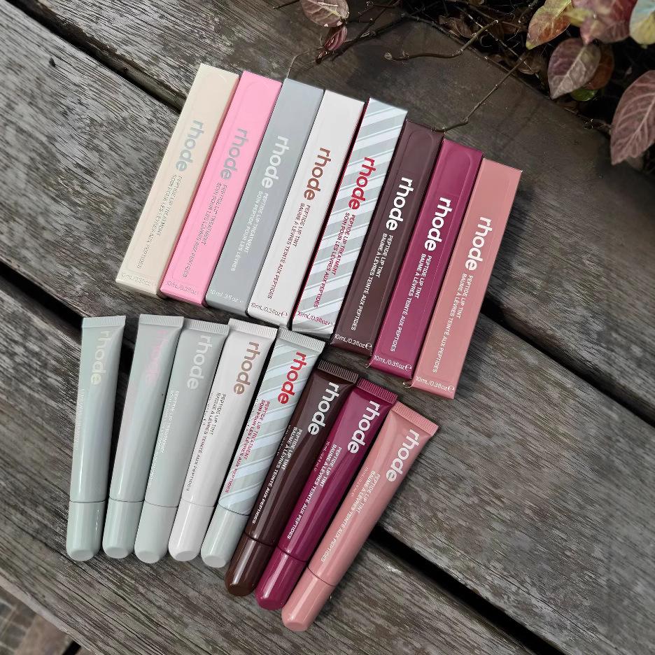 Hailey Tinted Lip Balm: Cross-Border Rhode Skin Hydrating Jelly Care In Ribbon/Toast