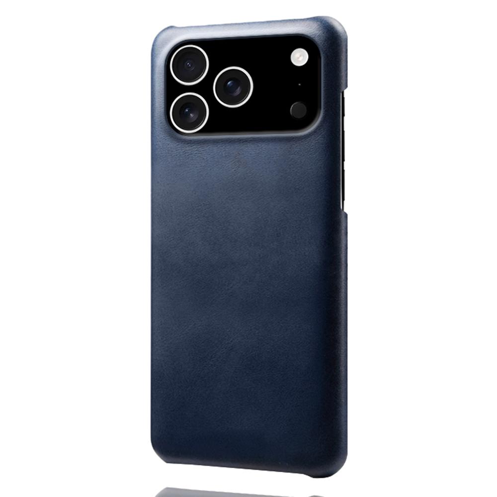 For iPhone 17 Pro Case Calf Texture PU Leather Hard PC Protective Phone Cover