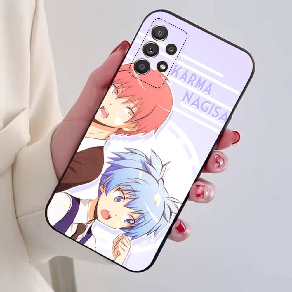 Anime Assassination C-Classroom Phone Case For Samsung S25,S24,S21,S22,S23,S30,Ultra,S20,Plus,Fe,Soft Silicone Black Cover