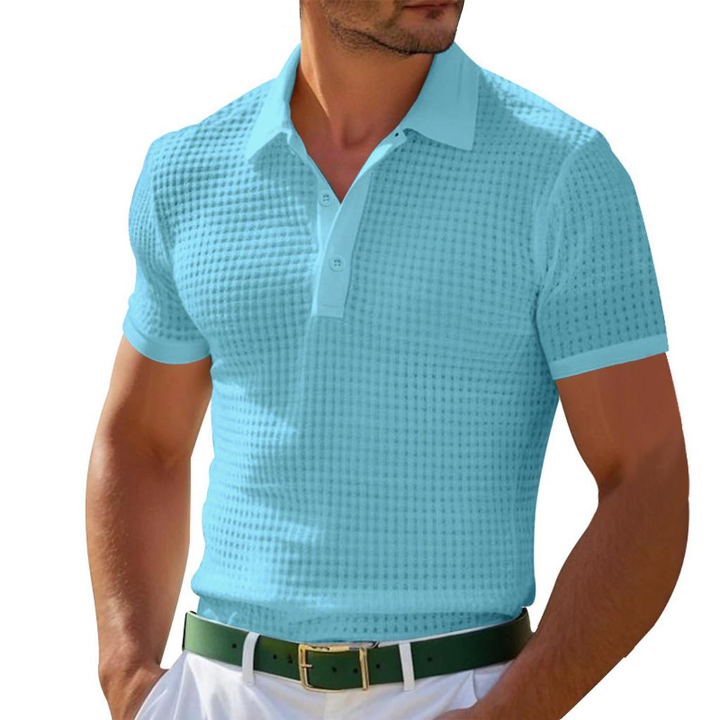 Men's Summer Retro Colorblock Pocket Short Sleeve Tops Men's Casual Fashion Tops