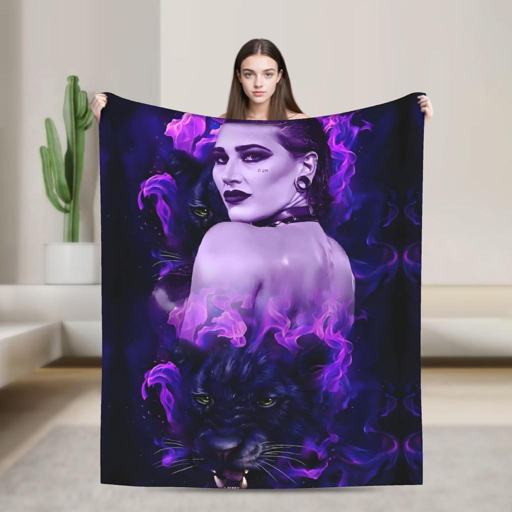 Rhea Ripley Cool Flannel Blanket  Soft Warm Throw Blanket for Home Decor Travel Fashion Bedspread Sofa Bed Cover