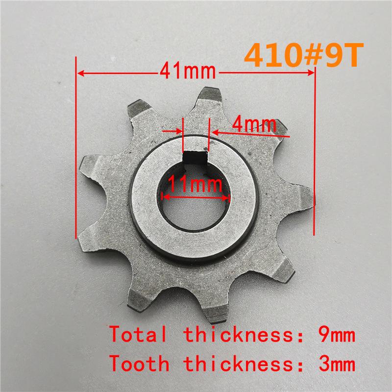 

9/13 Зубьев Электромобиль Тип 410 Звездочка Цепи Велосипеда Шестерня Пиньон Мотор Звездочка Шестерня из Углеродистой Стали Для Обычных Велосипедных Деталей 41*9mm