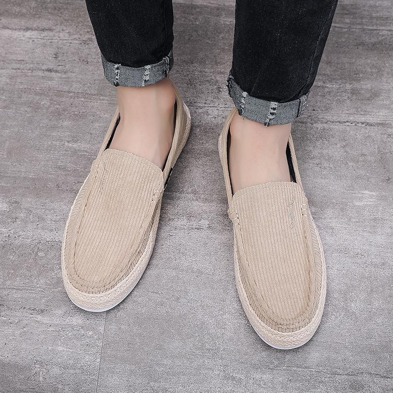 2023 Men Casual Shoes Slip On Outdoor Mens Sneakers Boat Shoes Driving Loafers Breathable Man Canvas Shoes