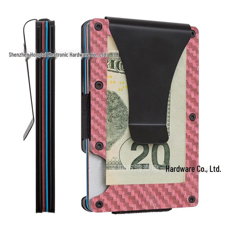 Carbon Fiber RFID-Blocking Minimalist Men's Card Holder Wallet