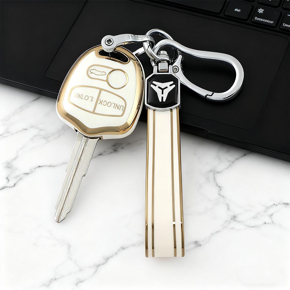 For Mitsubishi Evolution Lancer EX Grandis Outlander Triton Pajero ASX Key Case Cover TPU Shell Fob Holder Keychain Accessories