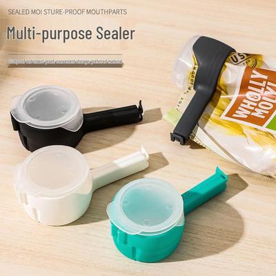 Pince de scellage pour sac alimentaire de calibre extra-large avec bec verseur étanche à l'humidité pour la conservation des céréales