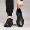Frühling neue Herren Freizeitlederschuhe echtes Leder Herren atmungsaktive Lederschuhe weichseitige Herrenschuhe